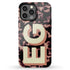 Custom 3D Initials Dark Tort iPhone Case